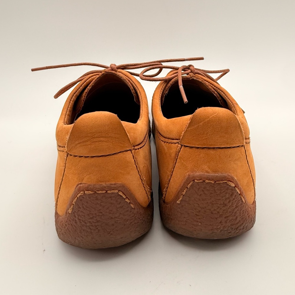Born Sahara Tan Nubuck Leather Lace Up Driving Shoes Comfort  Women’s Size 8 - Picture 4 of 14